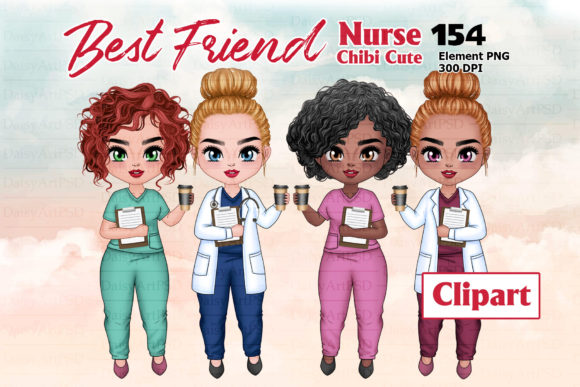 Download Nurse Coffee Chibi Clipart - Premium Resources
