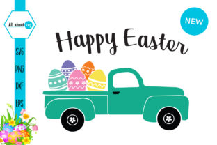 Download Happy Easter Truck with Eggs - Happy easter Collection