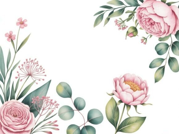 Download Delicate Watercolor Floral Clipart Set - Delicate watercolor Collection