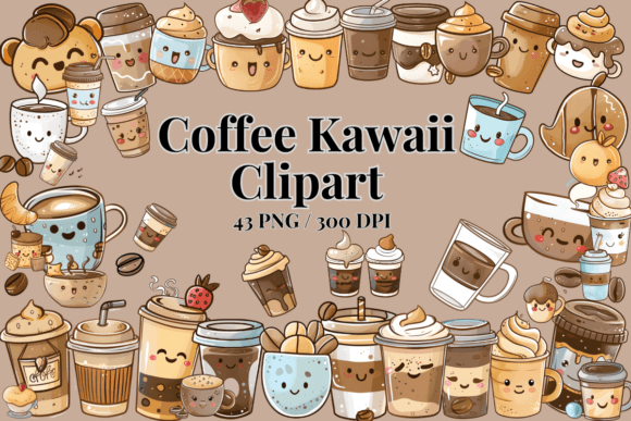 Download Coffee Kawaii Clipart / Cute PNG Cartoon - Premium Resources